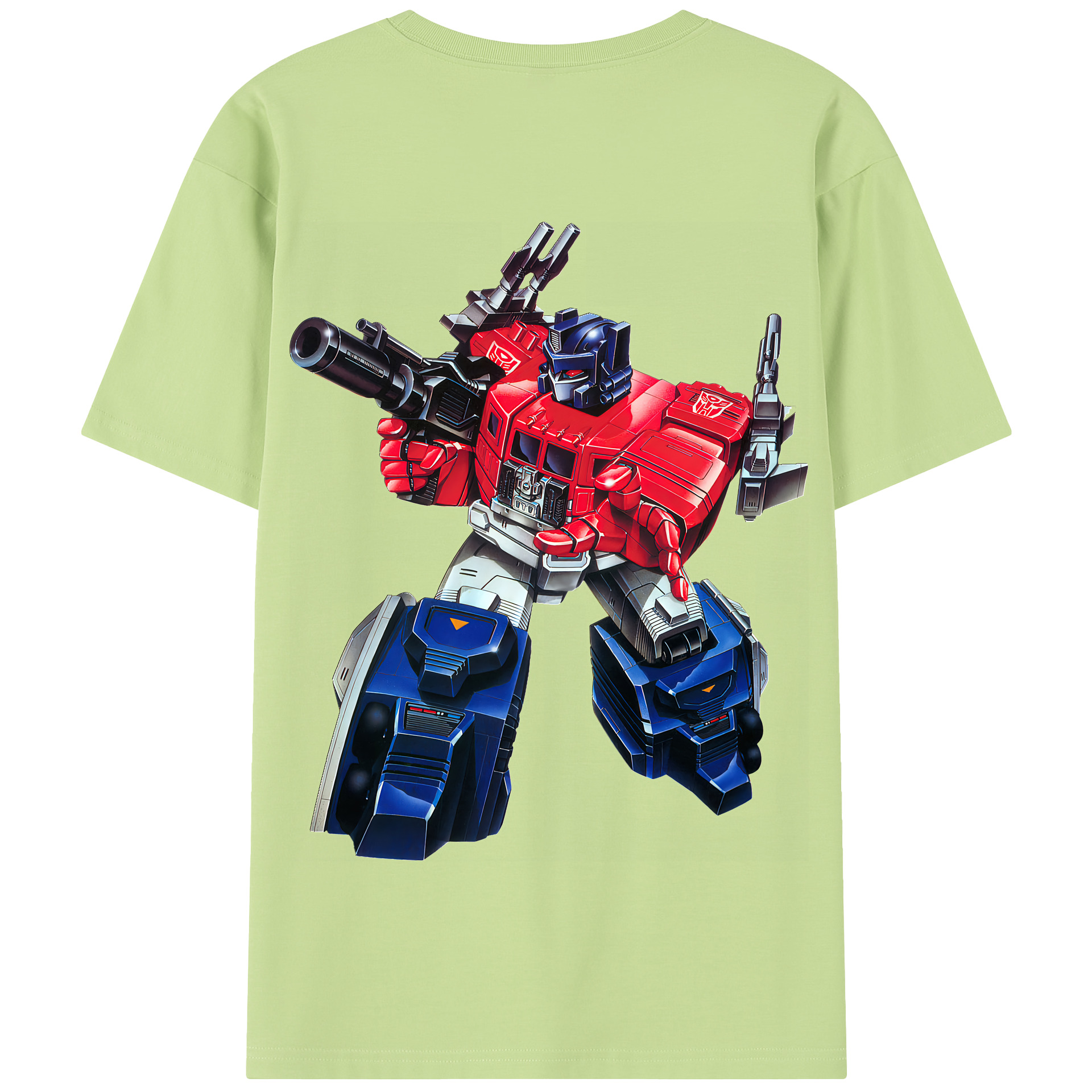 （画像用） Transformers トランスフォーマー 綿100％半袖Tシャツ（背面プリント）